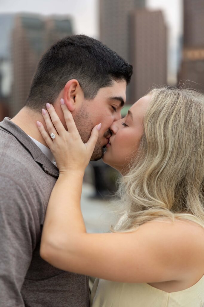 Boston's Fan Pier Park Engagement Session